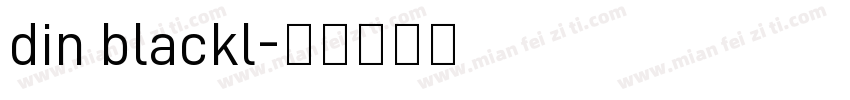 din blackl字体转换
